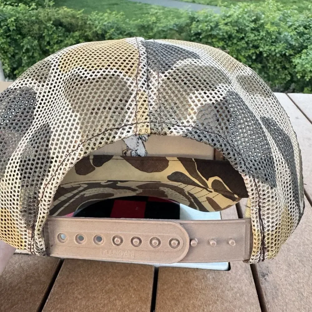 Vintage Ducks Unlimited Camo Cap Hat Snapback Hunting Trucker Camouflage Youngan - Picture 2 of 8